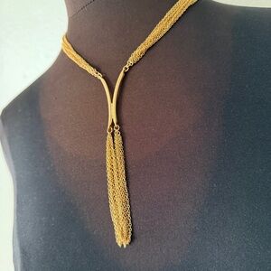 Vintage Hobe Goldtone Multistrand Chain Necklace